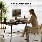 Monitor Stand Acrylic Riser for PC Laptop Oak