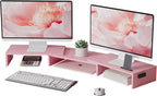 Monitor Stand Riser Adjustable Length Angle Ergonomic Desk