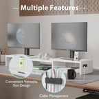 Monitor Stand Riser Adjustable Length Angle Ergonomic Desk