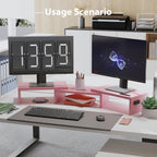 Monitor Stand Riser Adjustable Length Angle Ergonomic Desk