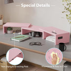Monitor Stand Riser Adjustable Length Angle Ergonomic Desk