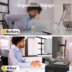 Monitor Stand Riser Adjustable Length Angle Ergonomic Desk