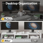 Monitor Stand Riser Adjustable Length Angle Ergonomic Desk