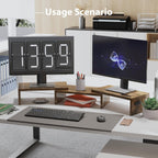 Monitor Stand Riser Adjustable Length Angle Ergonomic Desk