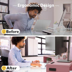 Monitor Stand Riser Adjustable Length Angle Ergonomic Desk