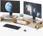 Monitor Stand Riser Adjustable Length Angle Ergonomic Desk