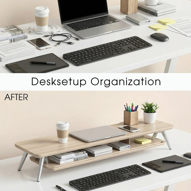 Monitor Stand Riser for Laptop PC TV Desk