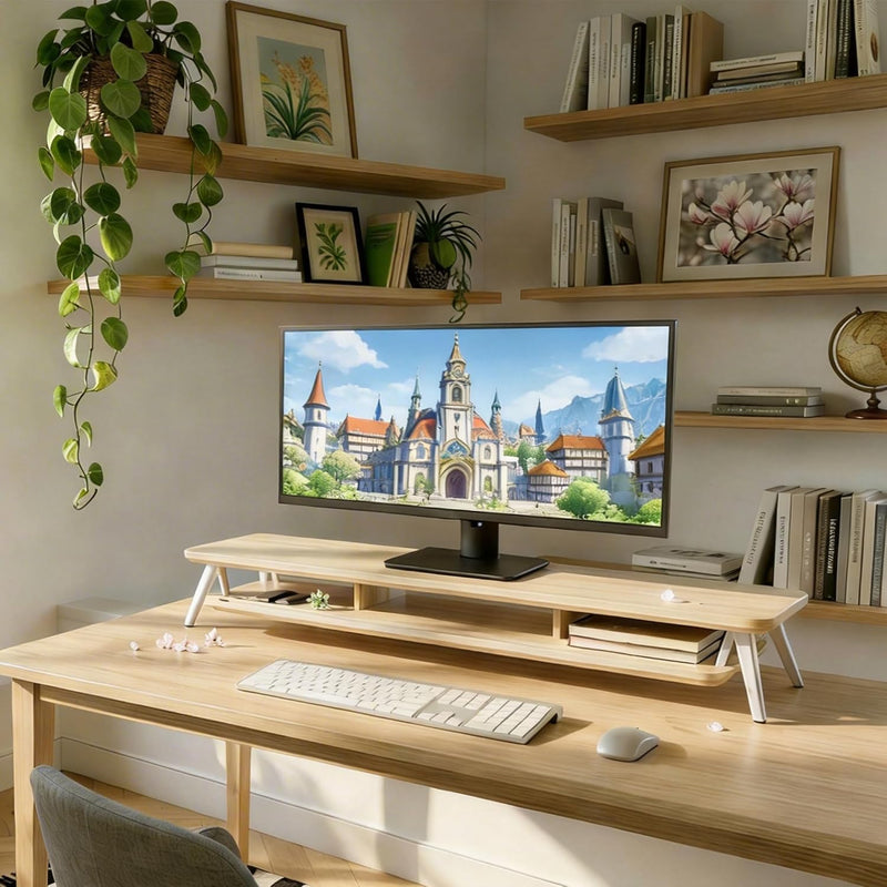 Monitor Stand Riser for Laptop PC TV Desk