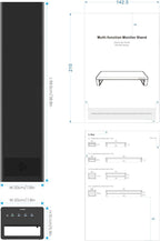 Monitor Stand Riser Wireless Charging 3 USB Ports
