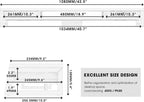 Monitor Stand with 2 PC Drawers 108CM Large
