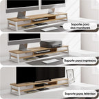 Monitor Stand with 2 PC Drawers 108CM Large