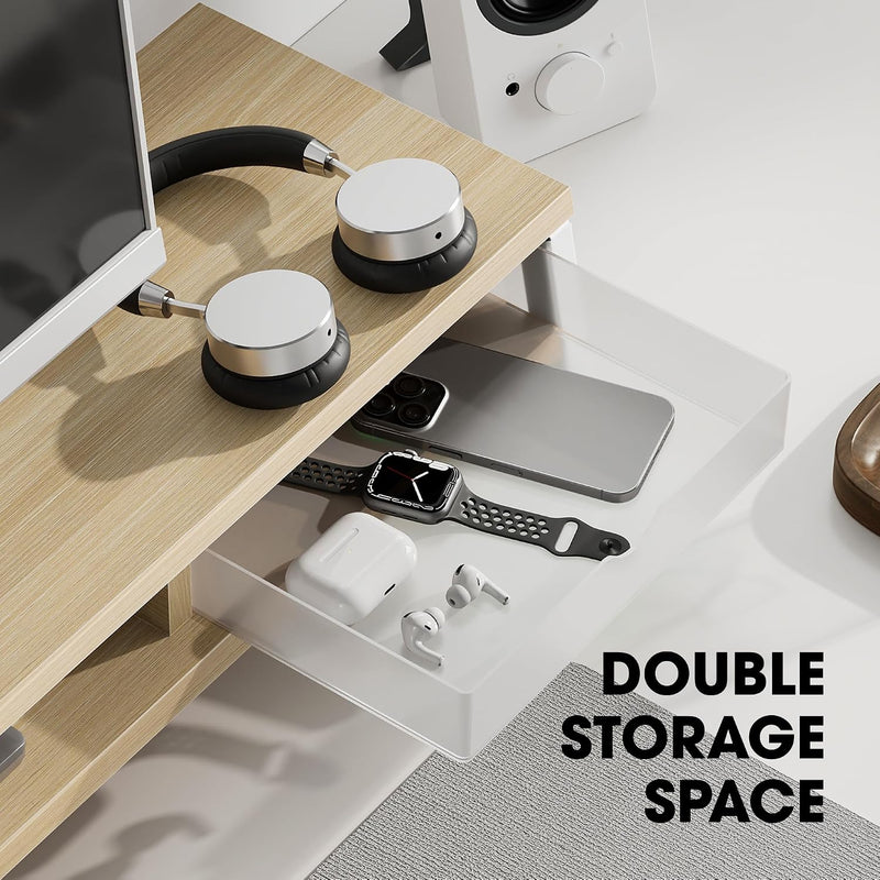 Monitor Stand with 2 PC Drawers 108CM Large