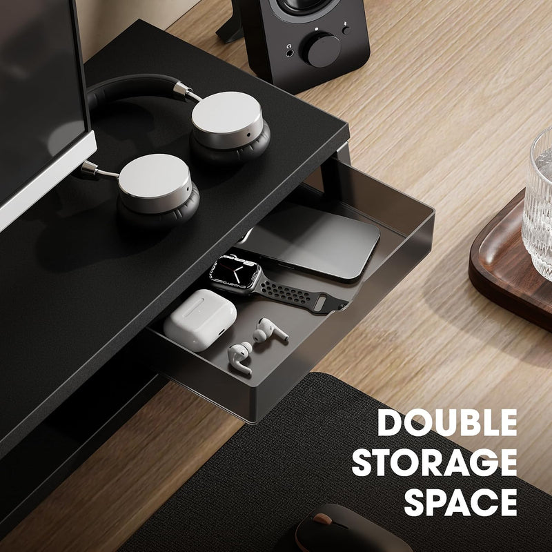 Monitor Stand with 2 PC Drawers 108CM Large