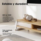 Monitor Stand with 2 PC Drawers 108CM Large