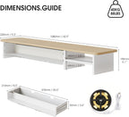 Monitor Stand with Drawers Blind Box Storage Space