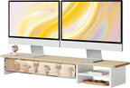Monitor Stand with Drawers Blind Box Storage Space