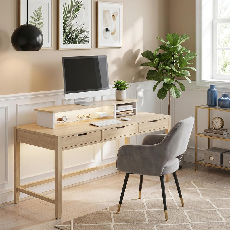 Monitor Stand with Drawers Blind Box Storage Space