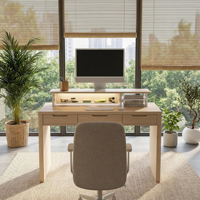 Monitor Stand with Drawers Blind Box Storage Space