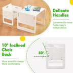Montessori Weaning Table and Chair Set for Toddlers