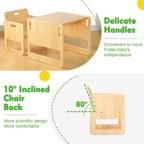 Montessori Weaning Table and Chair Set for Toddlers