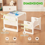 Montessori Weaning Table and Chair Set for Toddlers