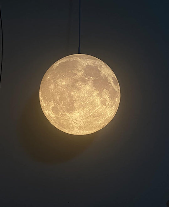 Moon Ceiling Pendant Light 3d Printing Shade Lampshade
