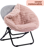 Round Chair Comfy Folding Accent Bedroom
