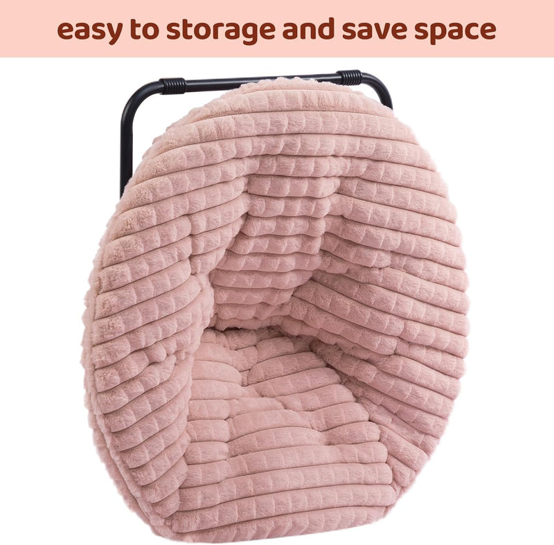 Round Chair Comfy Folding Accent Bedroom