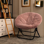 Round Chair Comfy Folding Accent Bedroom