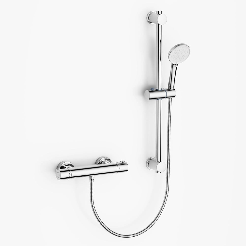 Thermostatic Shower Mixer Wall Mounted Bar Tap