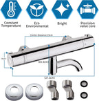 Morado Thermostatic Shower Mixer Wall Mounted Bar Tap