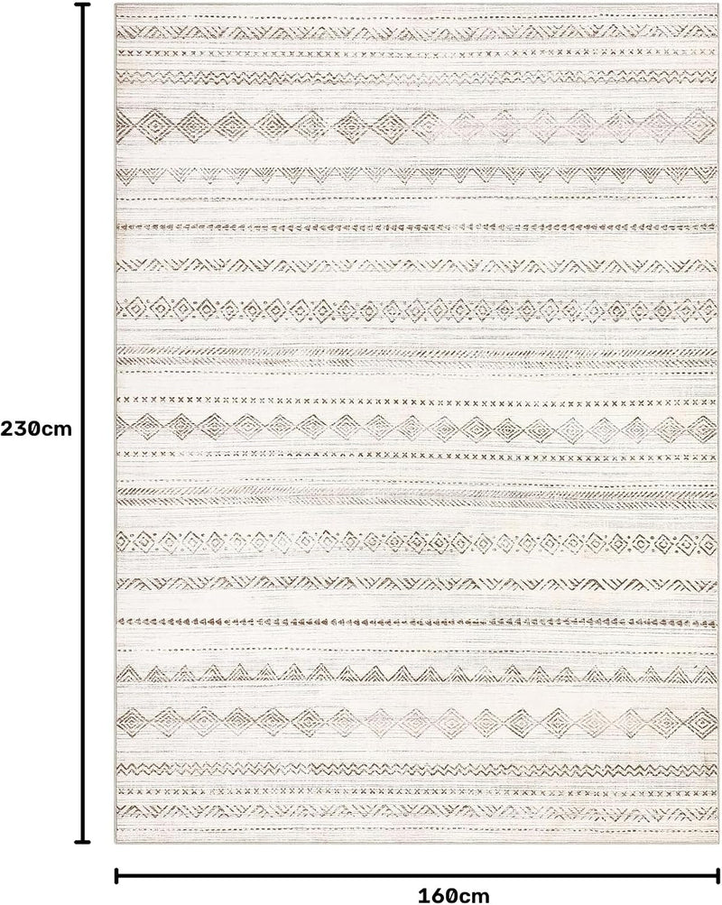 Moroccan Area Rug Washable Camel for Living Room