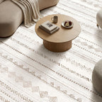 Moroccan Area Rug Washable Camel for Living Room