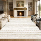 Moroccan Area Rug Washable Camel for Living Room