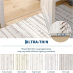 Moroccan Area Rug Washable Camel for Living Room