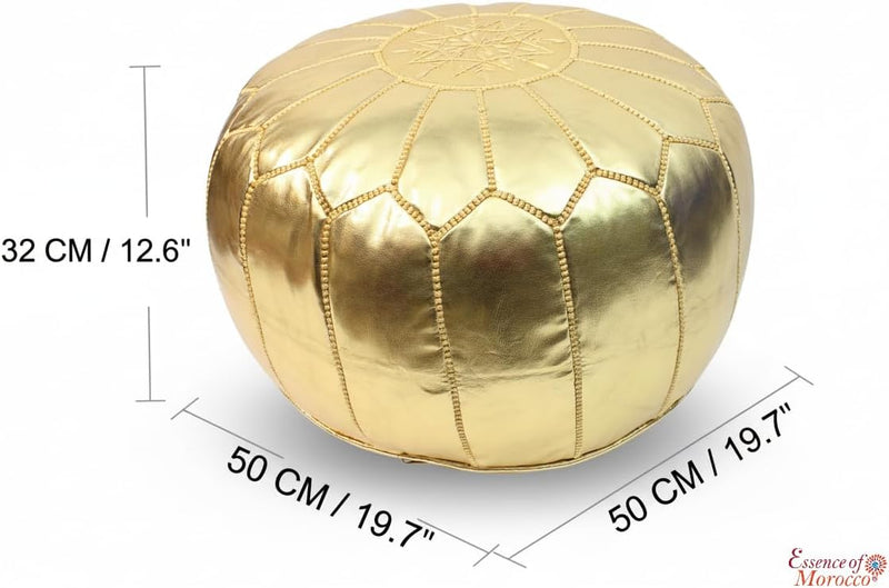 Moroccan Pouffe Pouf Footrest Footstool Ottoman Faux Leather