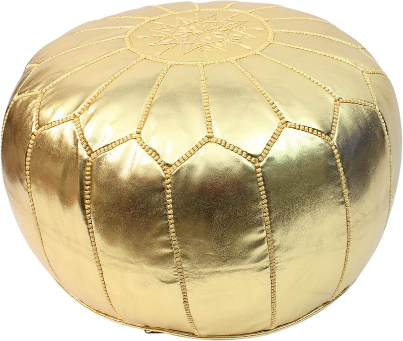 Moroccan Pouffe Pouf Footrest Footstool Ottoman Faux Leather