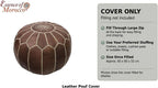 Moroccan Pouffe Pouf Footrest Footstool Ottoman Real Leather