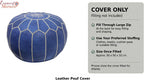 Moroccan Pouffe Pouf Footrest Footstool Ottoman Real Leather