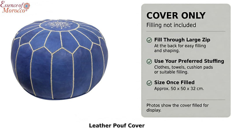 Moroccan Pouffe Pouf Footrest Footstool Ottoman Real Leather