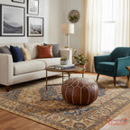 Moroccan Pouffe Pouf Footrest Footstool Ottoman Real Leather