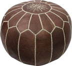 Moroccan Pouffe Pouf Footrest Footstool Ottoman Real Leather