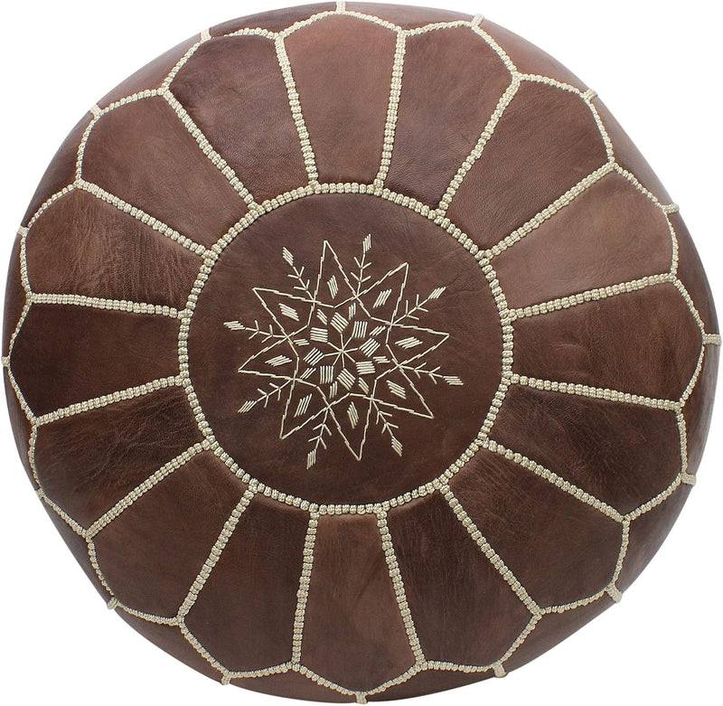 Moroccan Pouffe Pouf Footrest Footstool Ottoman Real Leather