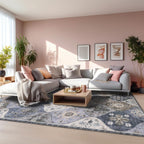 Moroccan Washable Trellis Area Rug Non-Slip Bedroom