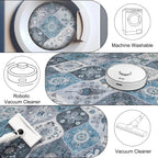 Moroccan Washable Trellis Area Rug Non-Slip Bedroom