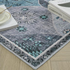Moroccan Washable Trellis Area Rug Non-Slip Bedroom