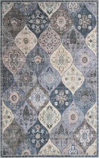 Moroccan Washable Trellis Area Rug Non-Slip Bedroom
