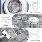 Moroccan Washable Trellis Area Rug Non-Slip Bedroom