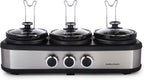 Morphy Richards 3.9L Trioserve Three Pot Slow Cooker