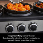 Morphy Richards 3.9L Trioserve Three Pot Slow Cooker
